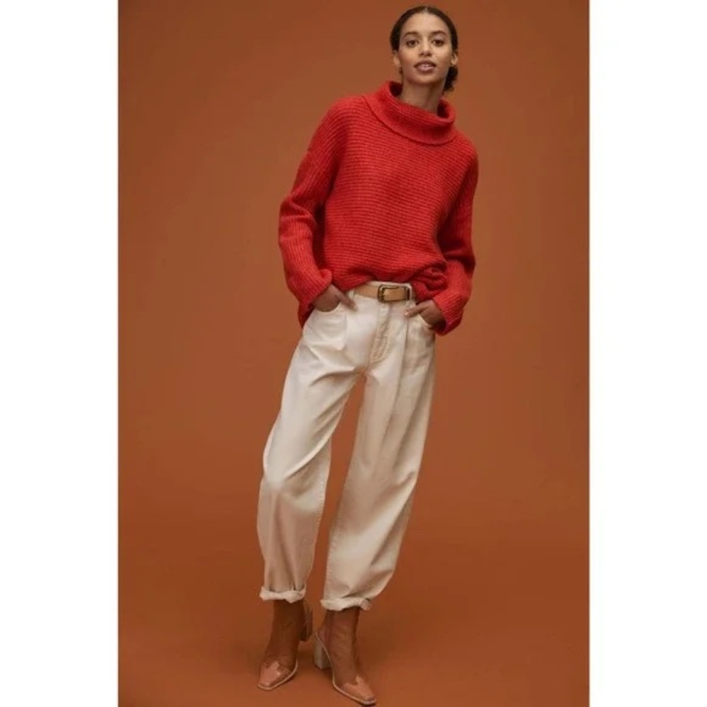 PILCRO Red Cowl-neck Sweater - Picture 2 of 5
